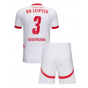 RB Leipzig Lutsharel Geertruida #3 Domaci Dres za Dječji 2024-25 Kratak Rukavima (+ kratke hlače)